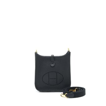 Hermes mini Evelyne Black GHW Stamp Y