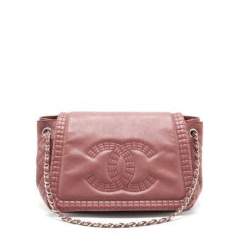 Chanel Flap Tote Bag Brown SHW