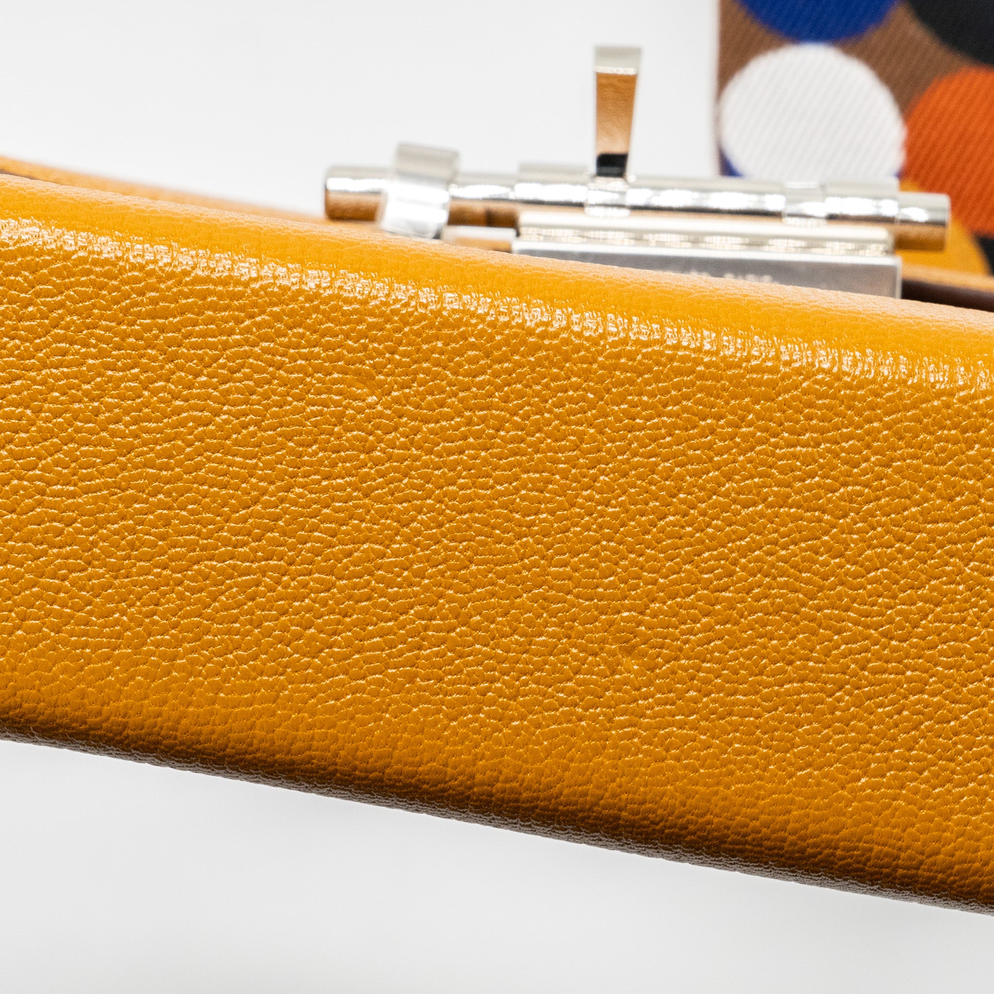 Hermes Mini Strap Verrou Bag Chevre Mysore Caramel/Multicolour SHW Stamp Z - Image 10