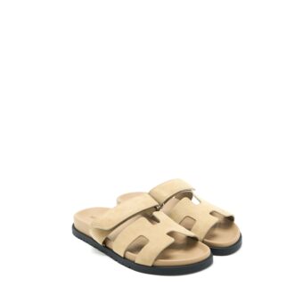 Hermes Size 36 Chypre Sandals Suede Beige