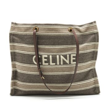 Celine Luggage Textile Tote Bag Cloth Multicolor