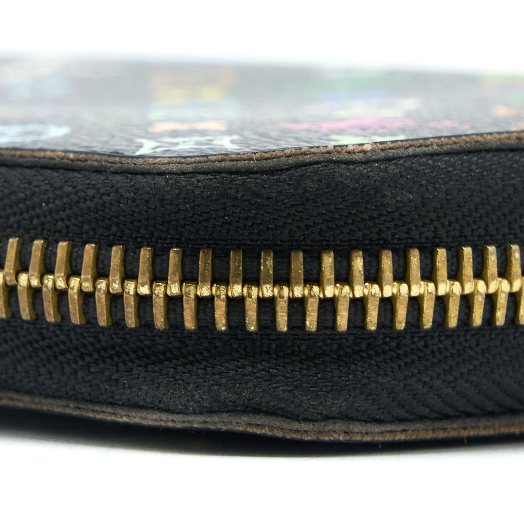 Louis Vuitton Zippy Long Wallet Black Multicolour Monogram Canvas GHW - Image 6