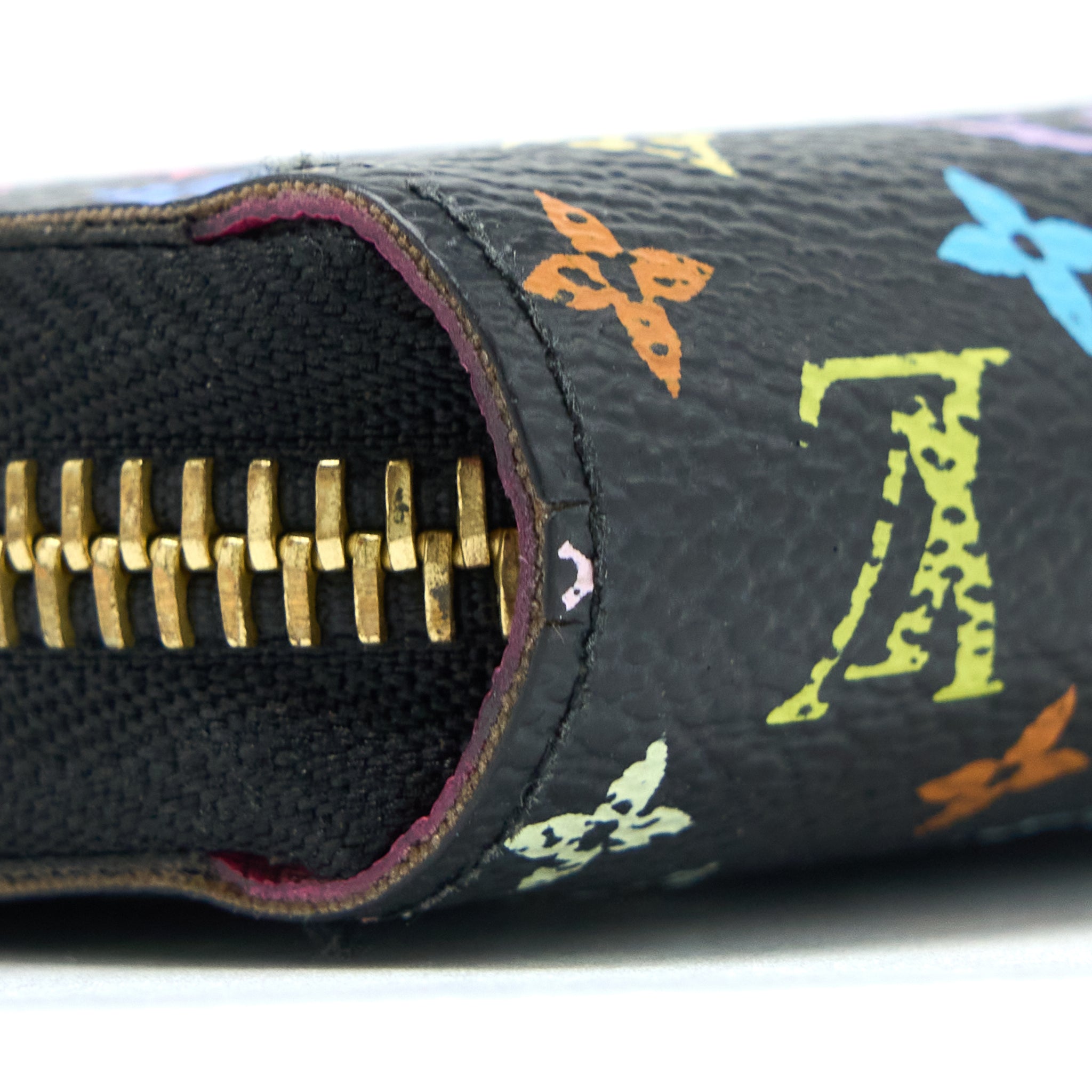 Louis Vuitton Zippy Long Wallet Black Multicolour Monogram Canvas GHW - Image 8