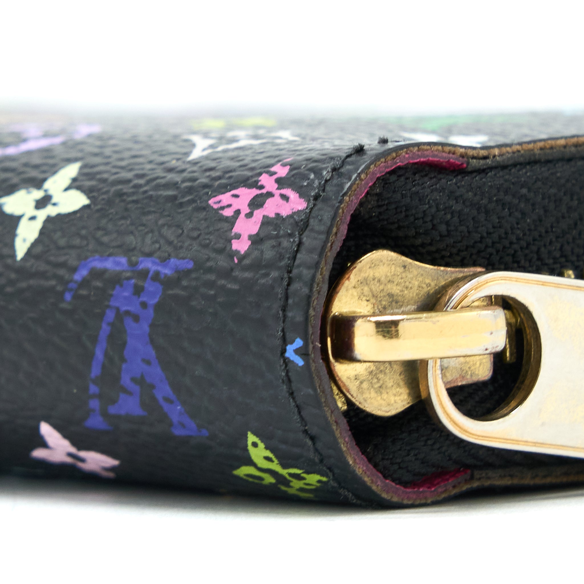 Louis Vuitton Zippy Long Wallet Black Multicolour Monogram Canvas GHW - Image 5