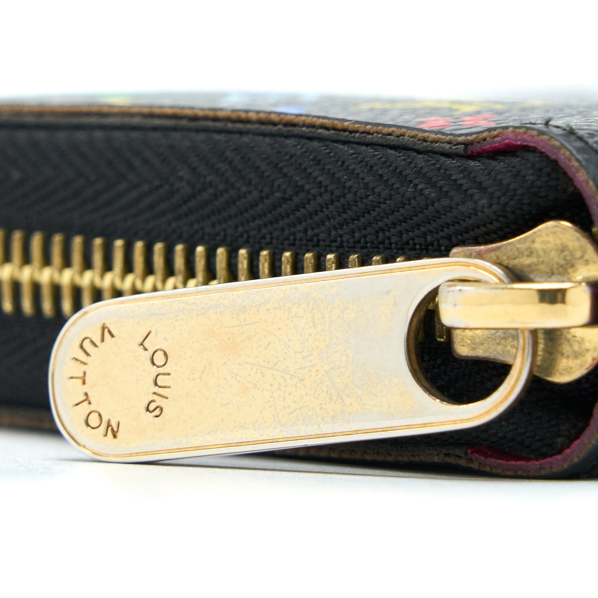 Louis Vuitton Zippy Long Wallet Black Multicolour Monogram Canvas GHW - Image 4