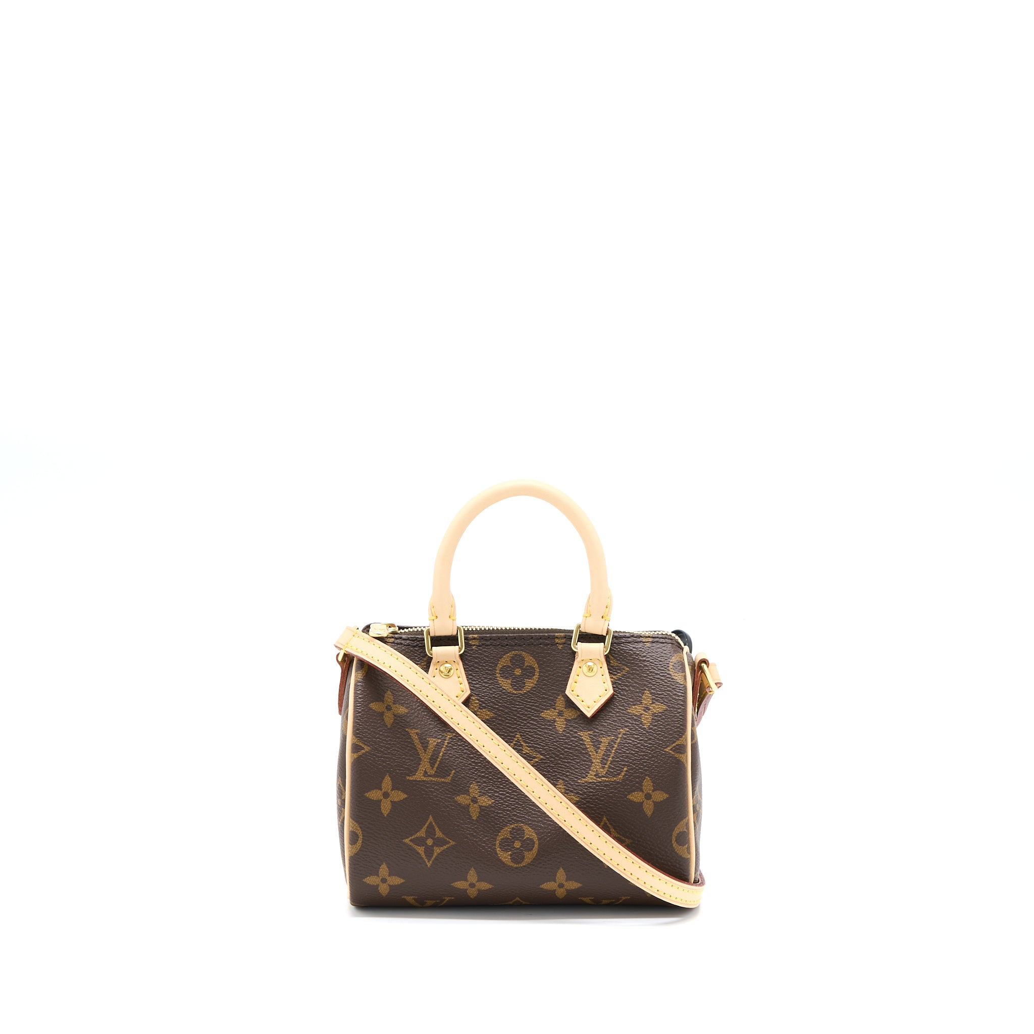 Louis Vuitton Nano Speedy Monogram Canvas GHW