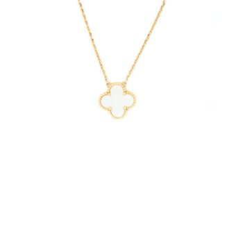 Van Cleef & Arpels Vintage Alhambra Pendant Mother of Pearl/Yellow gold