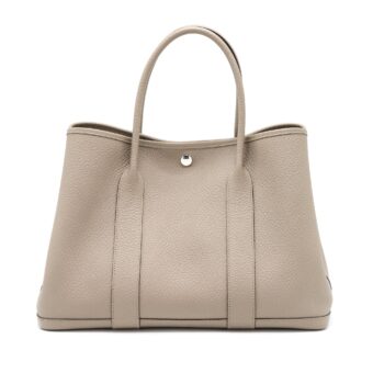 Hermes Garden Party 36 Country M8 Gris Asphalt SHW Stamp C