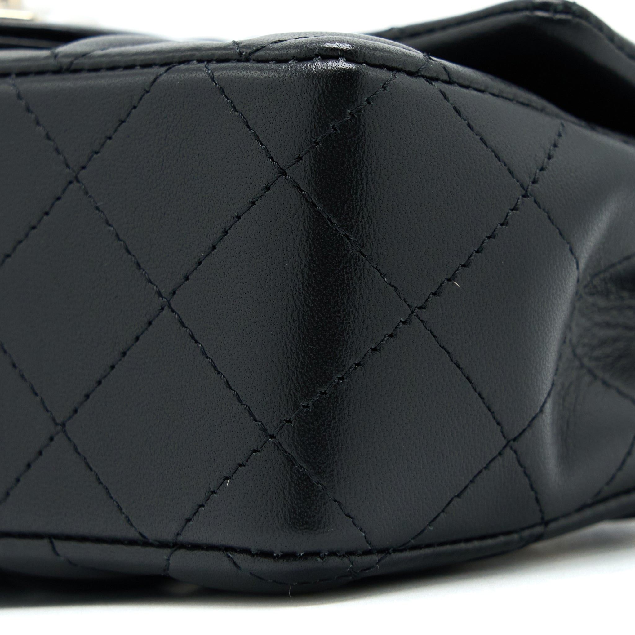 Chanel Mini Rectangular Flap Bag Lambskin Black LGHW - Image 6