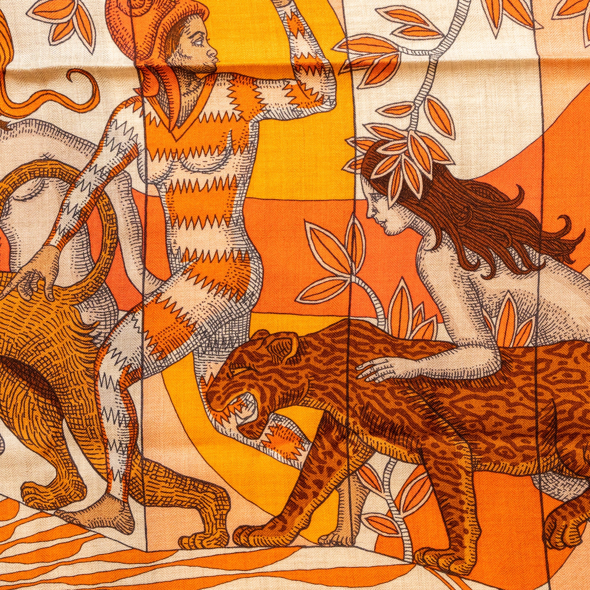Hermes 140CM Scarf La Danse Des Amazones Cashmere/ Silk - Image 2
