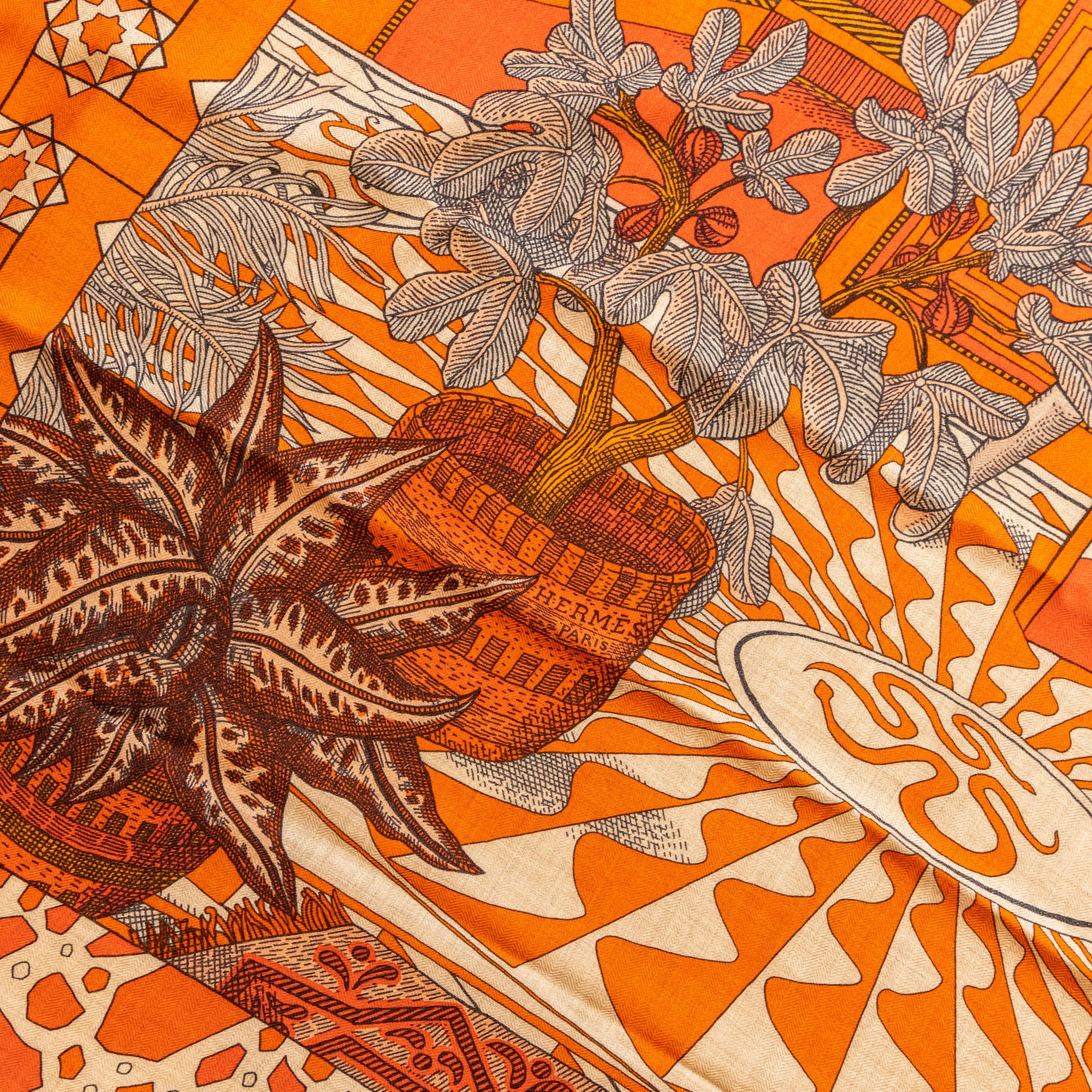 Hermes 140CM Scarf La Danse Des Amazones Cashmere/ Silk - Image 3