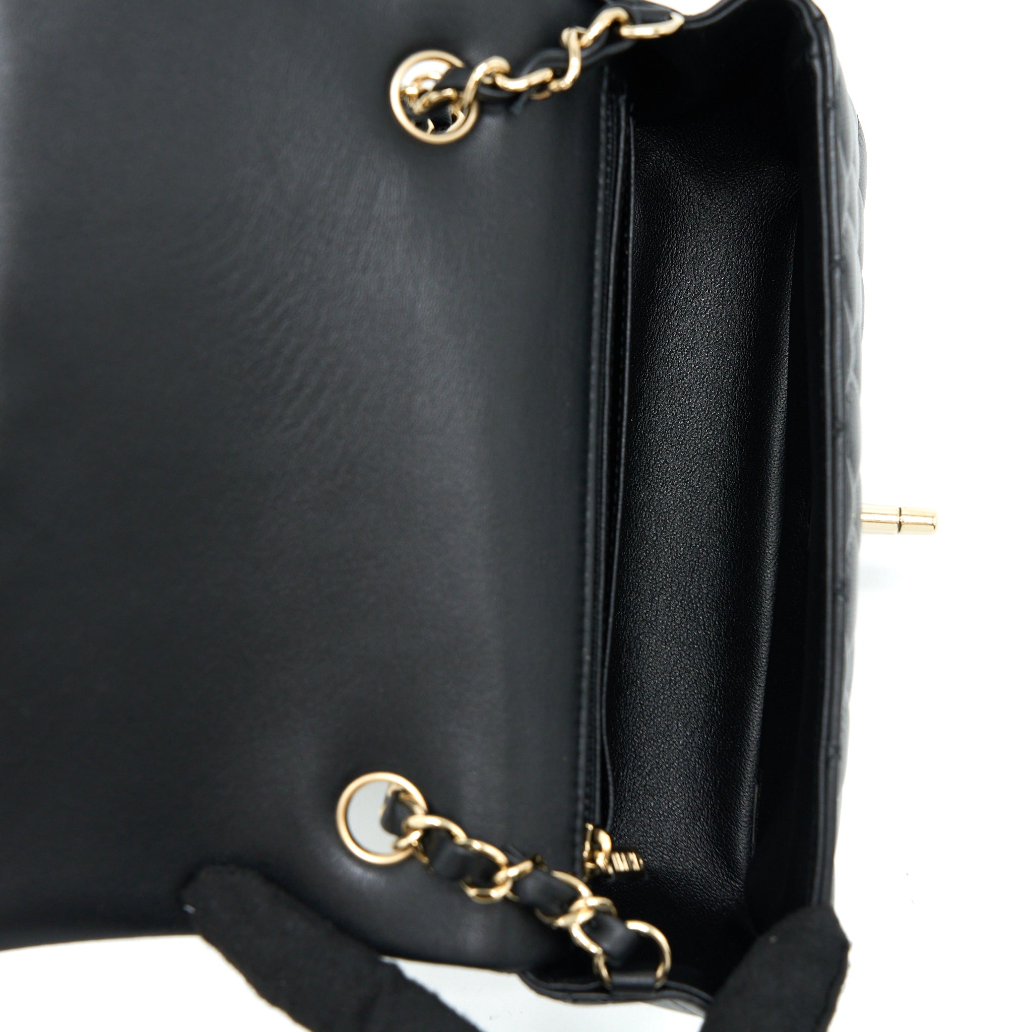 Chanel Mini Rectangular Flap Bag Lambskin Black LGHW - Image 10