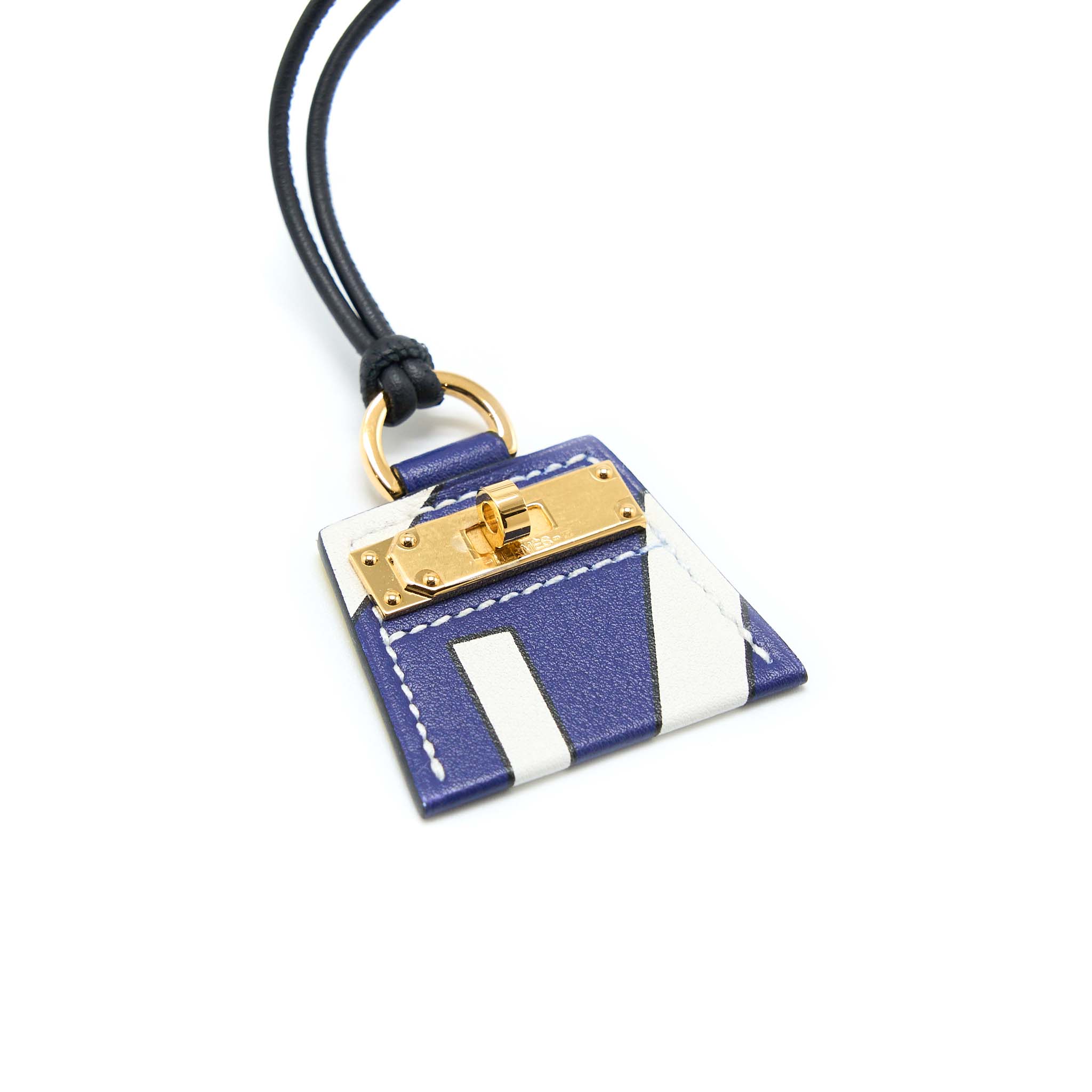 Hermes Monpetitkelly Printed Pendant Small Model Swift Multicoloured GHW - Image 3