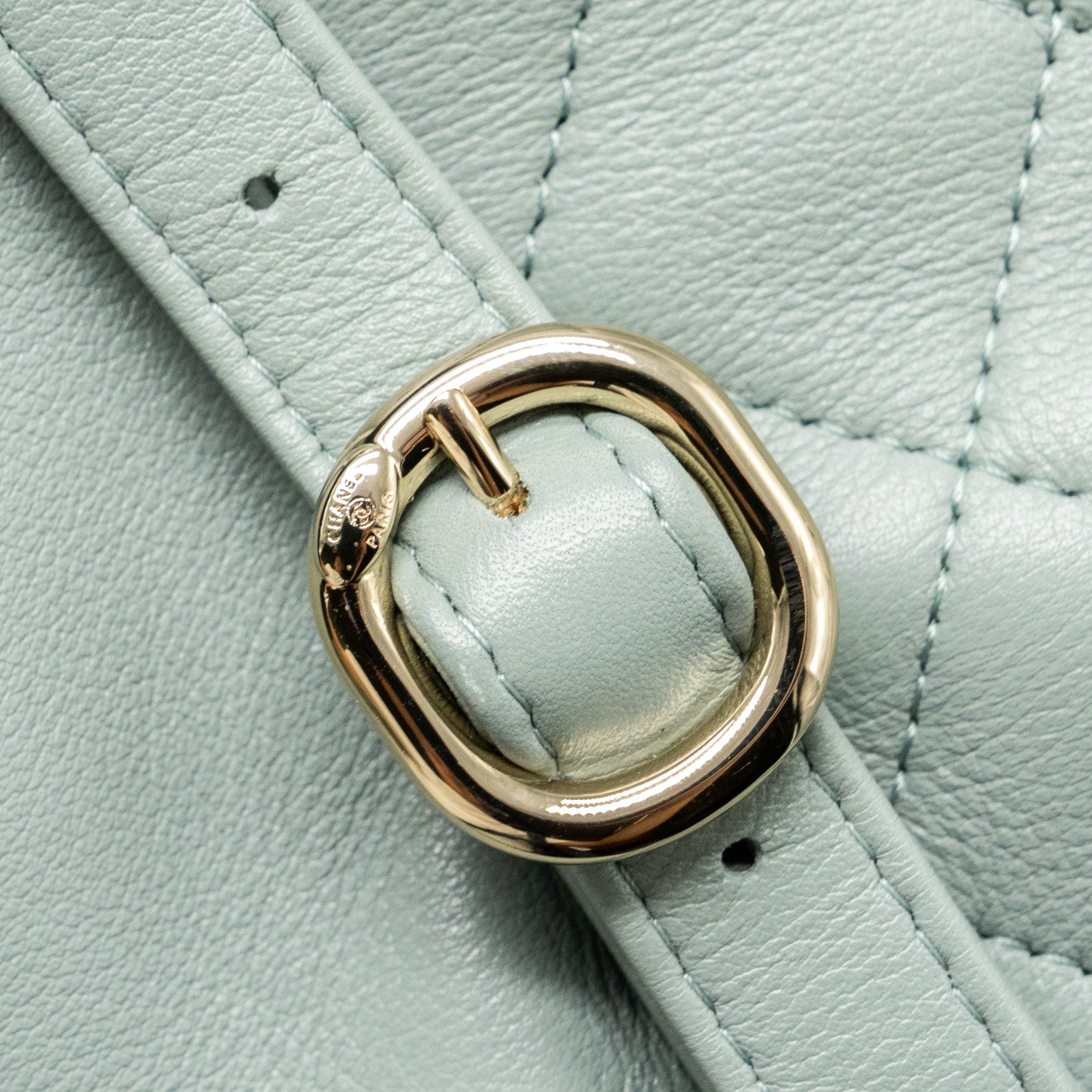 Chanel 23C Mini Duma Backpack Calfskin Light Grey LGHW (Microchip) - Image 12