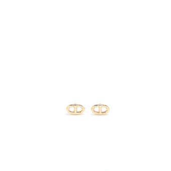 Hermes Very Small Model Chaine D’Ancre Earrings Rose Gold