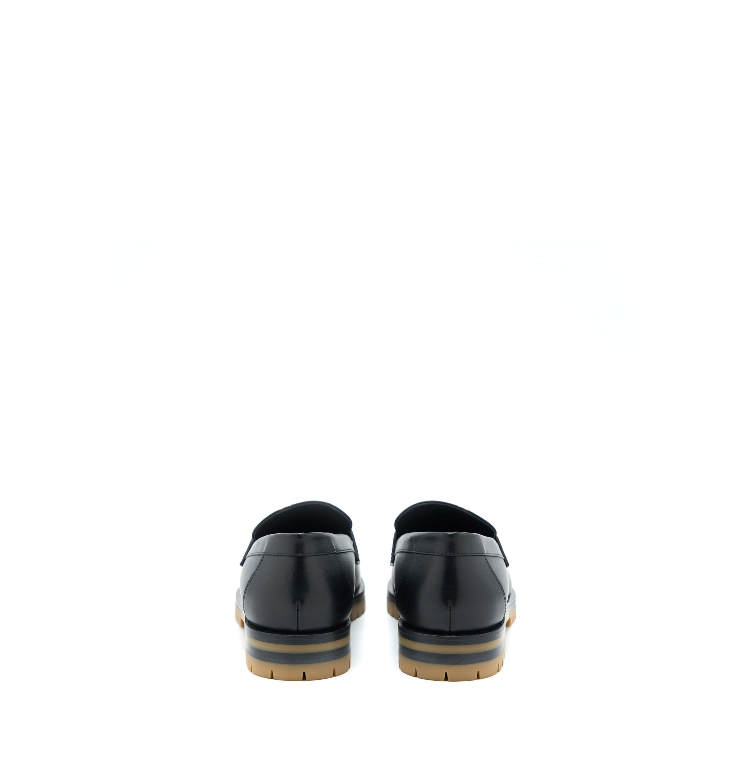 Hermes Size 38 Mocassins Faubourg Calfskin Black SHW - Image 4