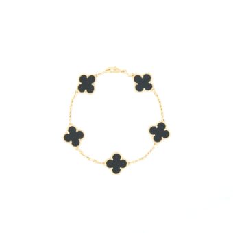 Van Cleef & Arpels Alhambra Bracelet 5 Motifs Yellow Gold