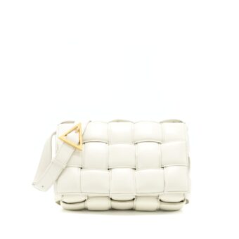 bottega Veneta Padded Cassette Chalk GHW
