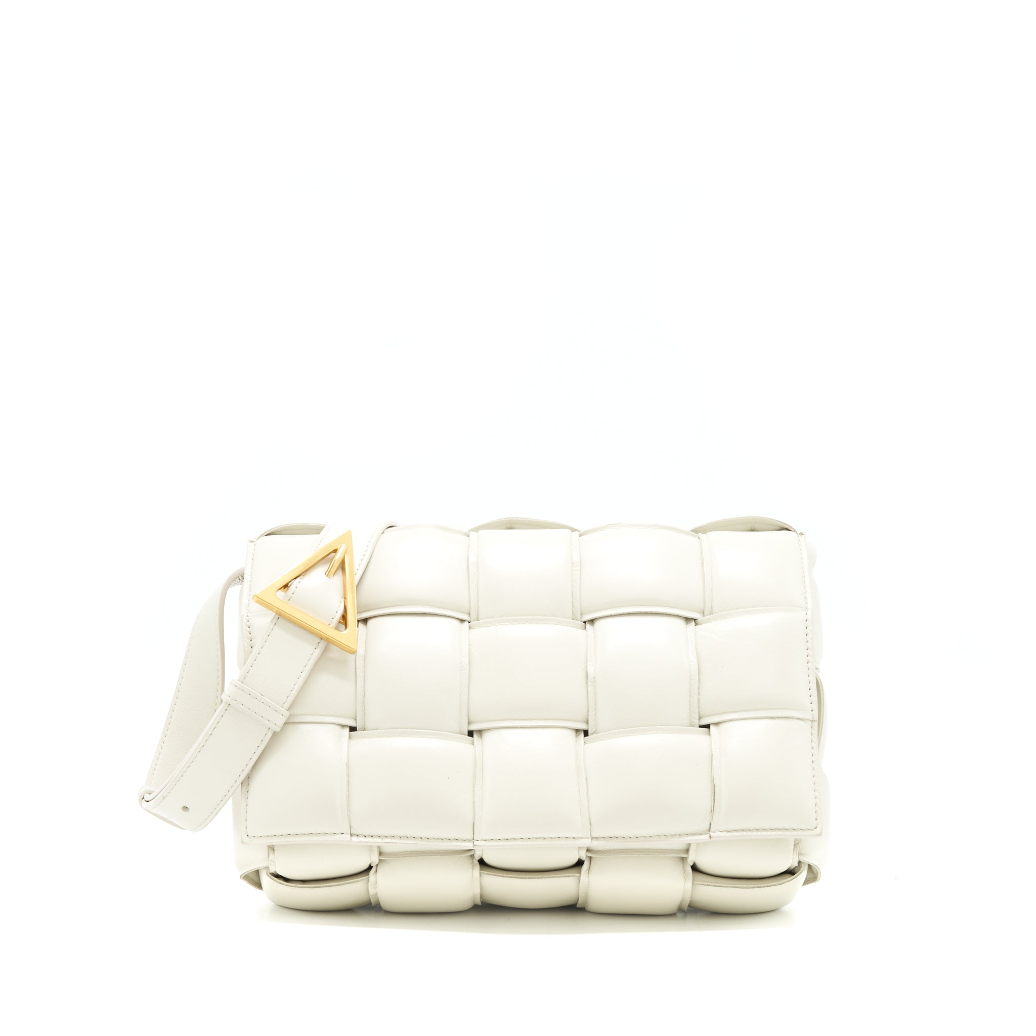 bottega Veneta Padded Cassette Chalk GHW