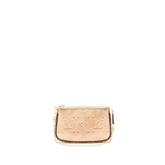 Louis Vuitton Mini Pochette Accessories Patent Bronze GHW (New Version)