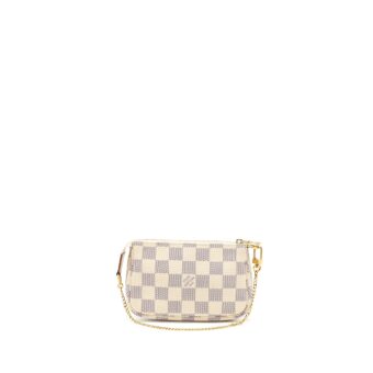 Louis Vuitton Mini Pochette Damier Azur Canvas GHW