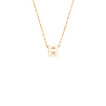 Hermes Mini Pop H Rose Dragee RGHW