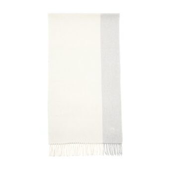 Hermes 40 x 160cm cashmere Summer Block Beige Chine Scarf