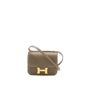 Hermes Mini Constance Epsom Etoupe GHW Stamp U (New Version)