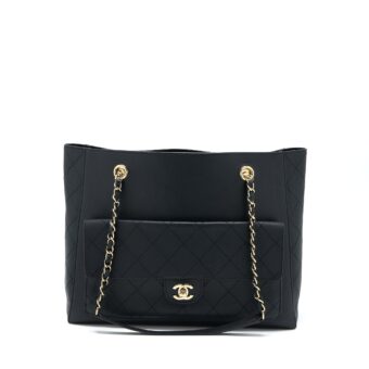 Chanel Tote Bag Lambskin Black LGHW