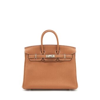 Hermes Birkin 25 Togo Gold SHW Stamp Y