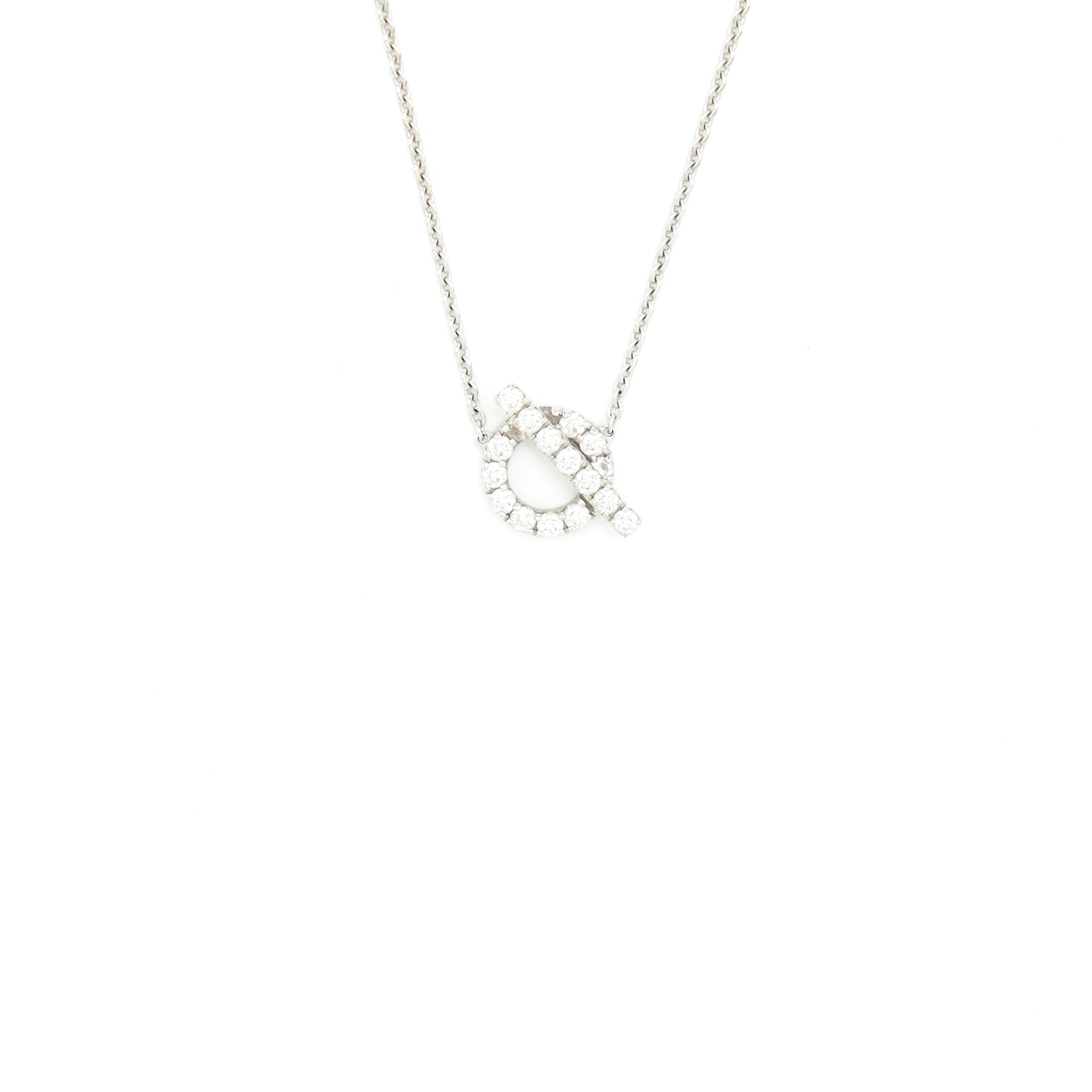 Hermes Finesse Pendant White Gold With Diamonds