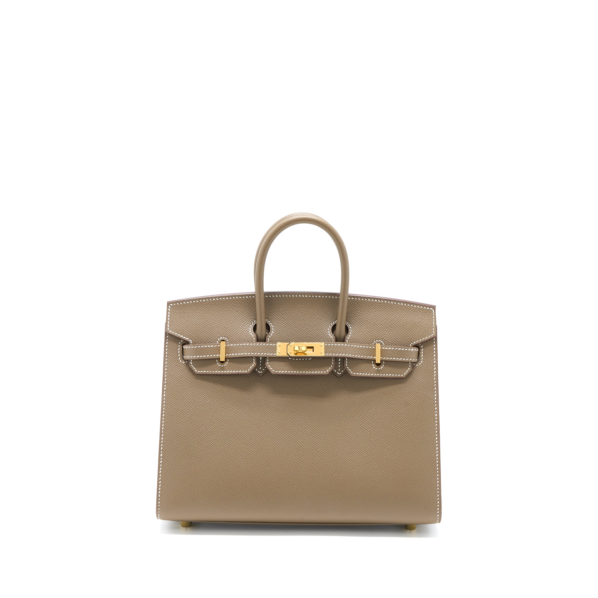 Hermes Birkin 25 Epsom Etoupe GHW Stamp Z