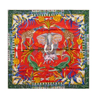 Hermes 90cm Silk Scarf La Marche Du Zambeze