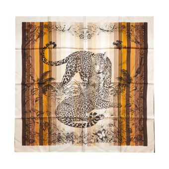 Hermes 90cm Silk Scarf Jungle Love Multicolour