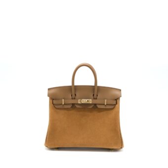 Hermes Birkin 25 Grizzly/Swift 3G Alezan GHW Stamp Z