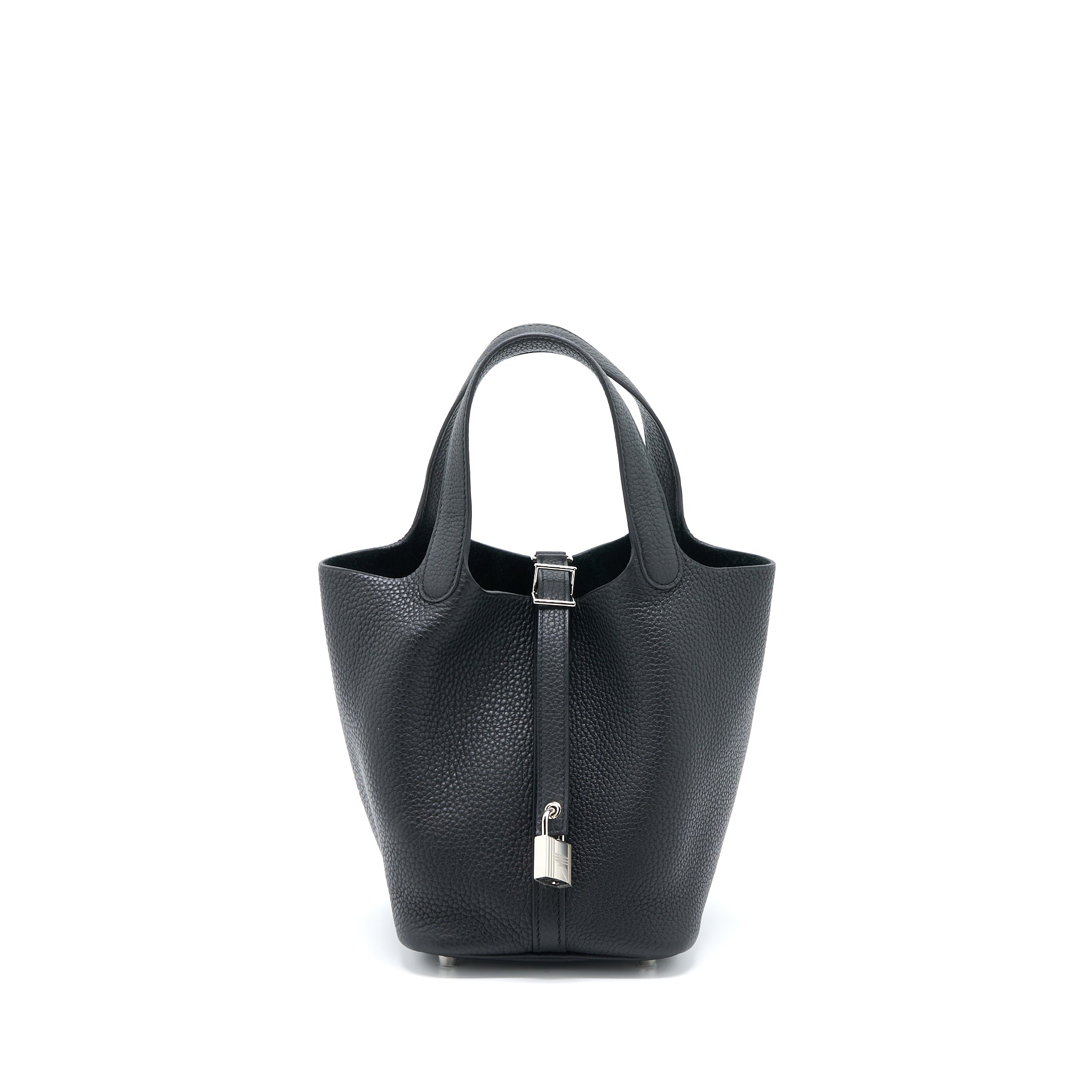 Hermes Picotin 18 Lock Bag Clemence Black SHW Stamp Y