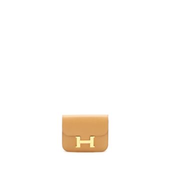 Hermes Constance Slim Epsom Biscuit GHW Stamp Z