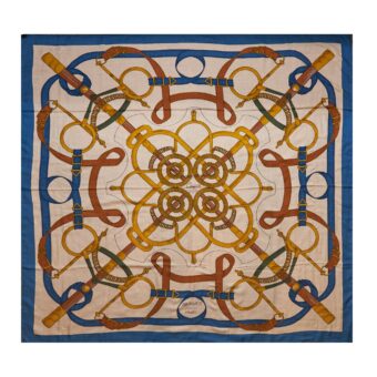 Hermes 140cm Cashmere Scarf Multicolour