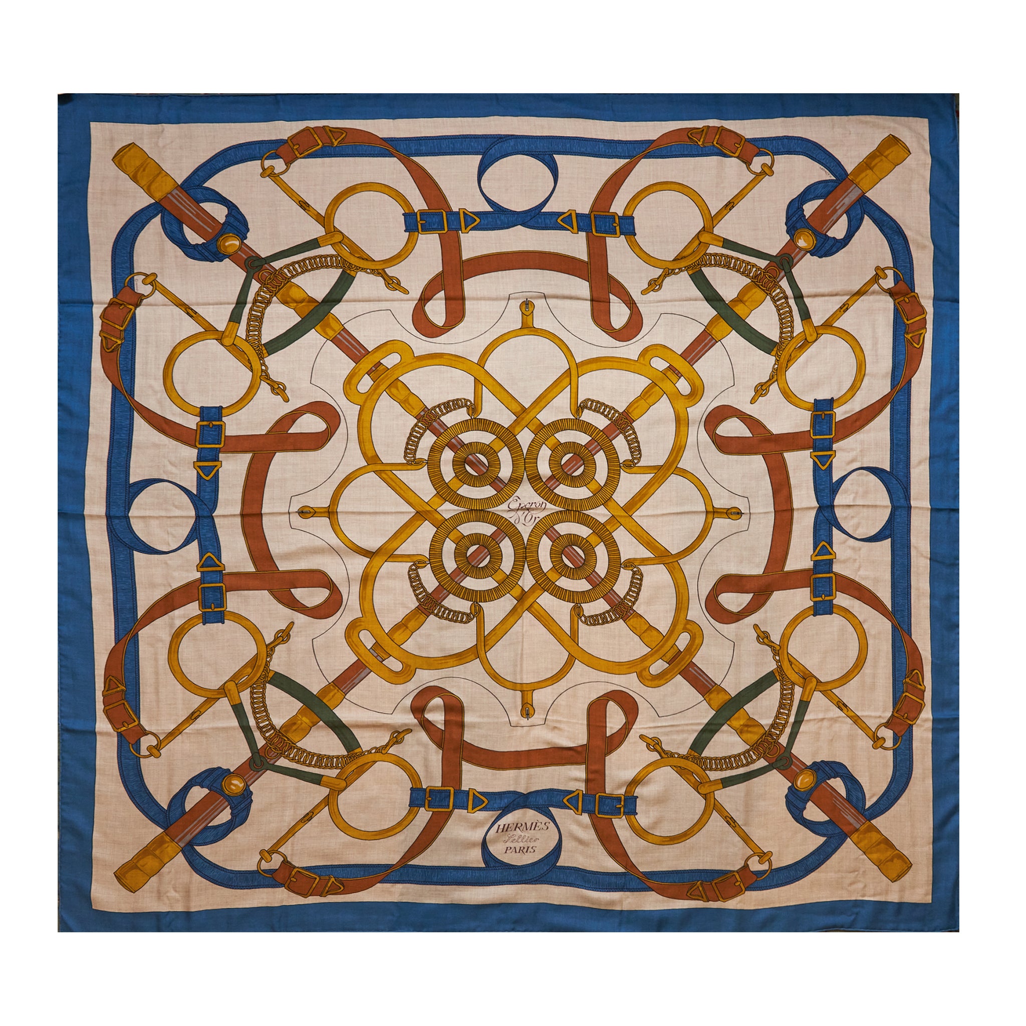 Hermes 140cm Cashmere Scarf Multicolour