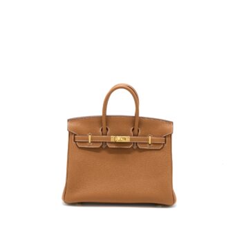 Hermes Birkin 25 Togo Gold GHW Stamp U