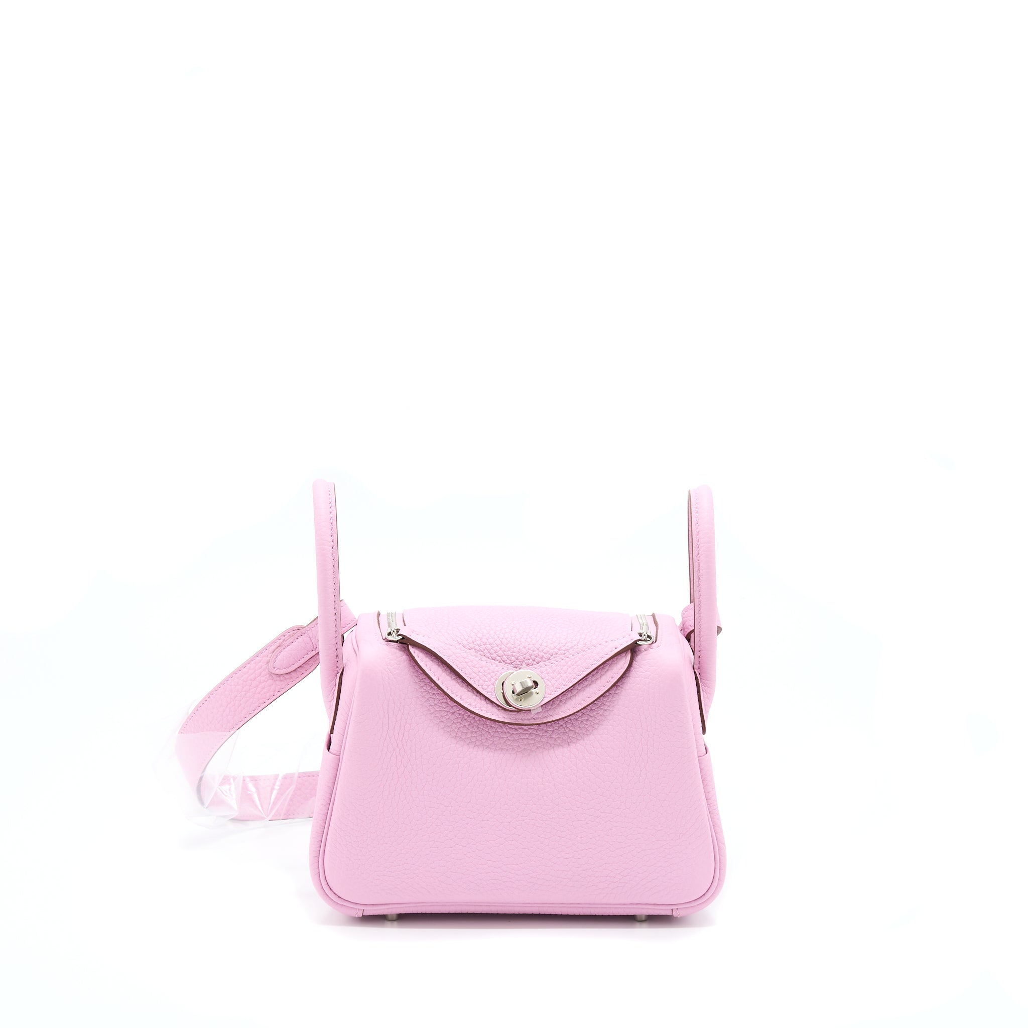 Hermes Mini Lindy Clemence X9 Mauve Sylvestre SHW Stamp U