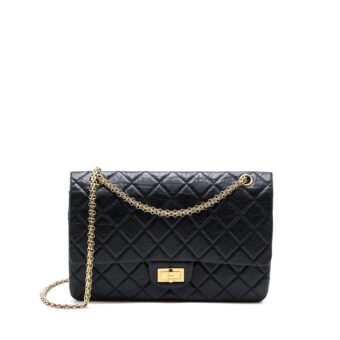 Chanel 2.55 227 Reissue Flap Bag Aged Calfskin Black GHW