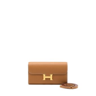 Hermes Constance To Go Epsom Gold GHW Stamp U