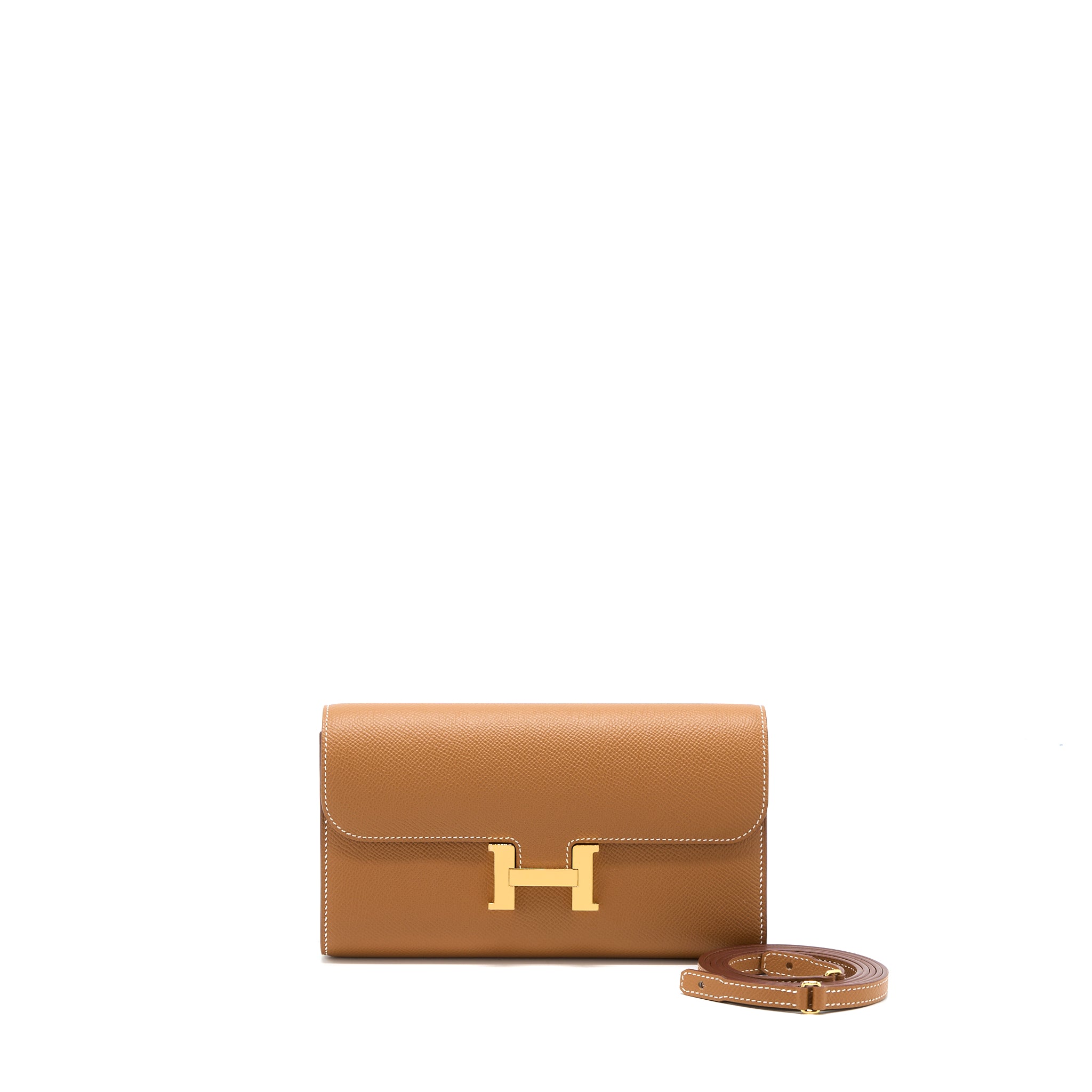 Hermes Constance To Go Epsom Gold GHW Stamp U