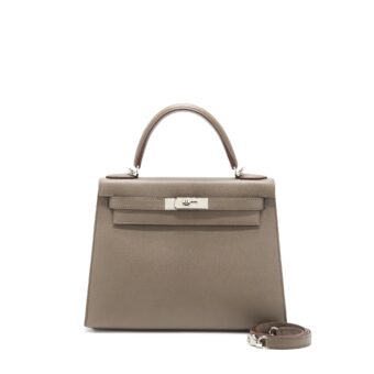 Hermes Kelly 28 Epsom 8F Gris Etain SHW Stamp Z