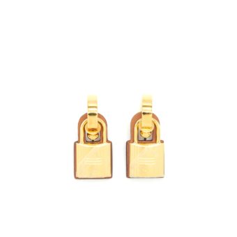 Hermes O’kelly Earrings Gold GHW
