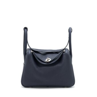 Hermes Lindy 26 Clemence Blue Nuit SHW Stamp D