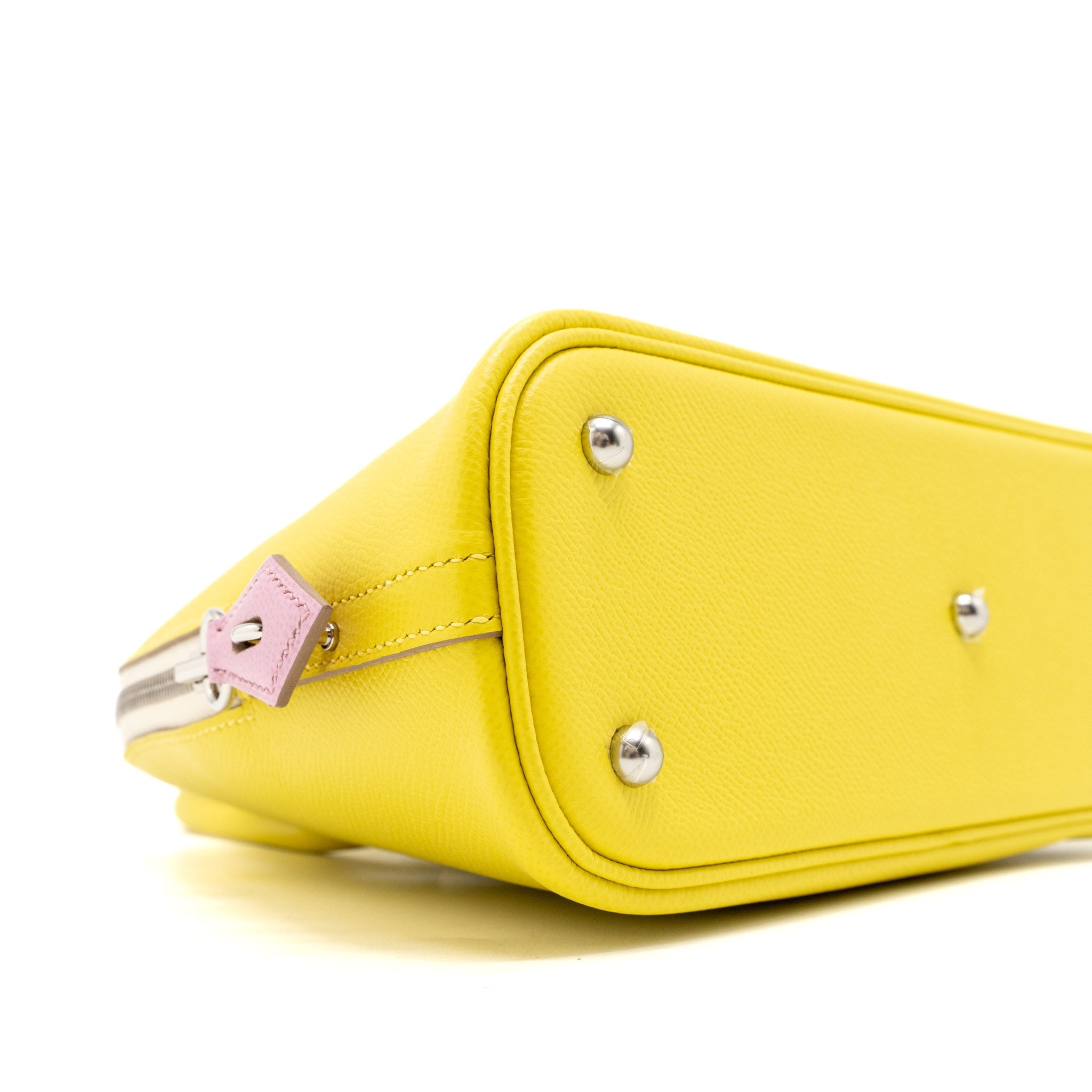 Hermes Bolide 1923 25 Epsom Lime/Mauve Sylvestre/Nata SHW Stamp U - Image 10