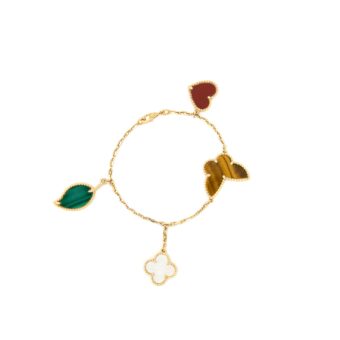Van Cleef & Arpels Lucky Alhambra 4-Motif Bracelet Yellow Gold