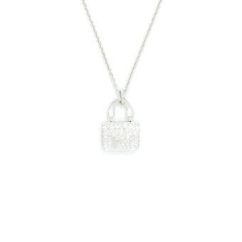 Hermes Amulette Constance Pendant White Gold With Diamonds